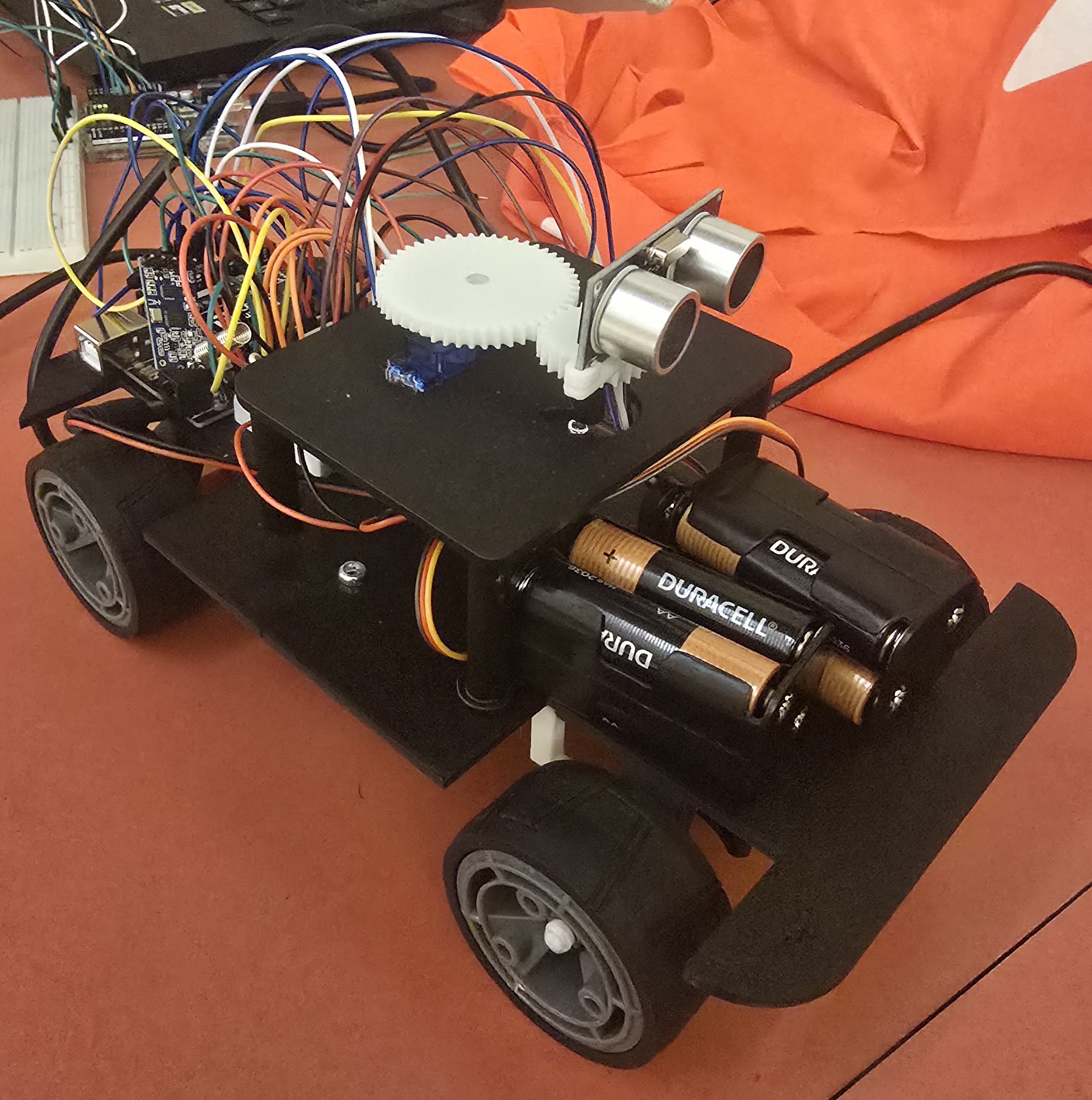 The Li-Car - a 3D printed car with a 360 degree radar