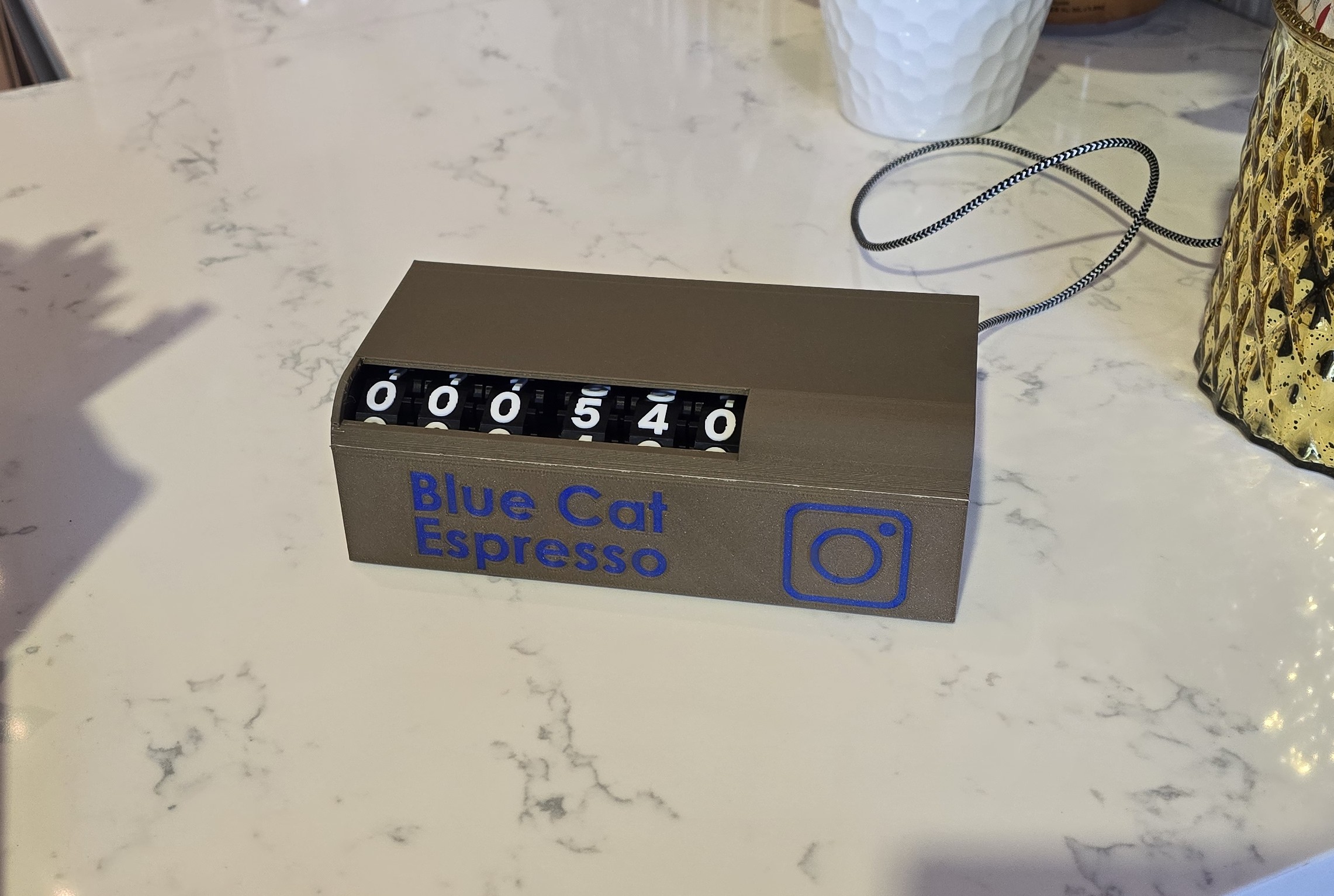 3D-printed mechanical instagram counter