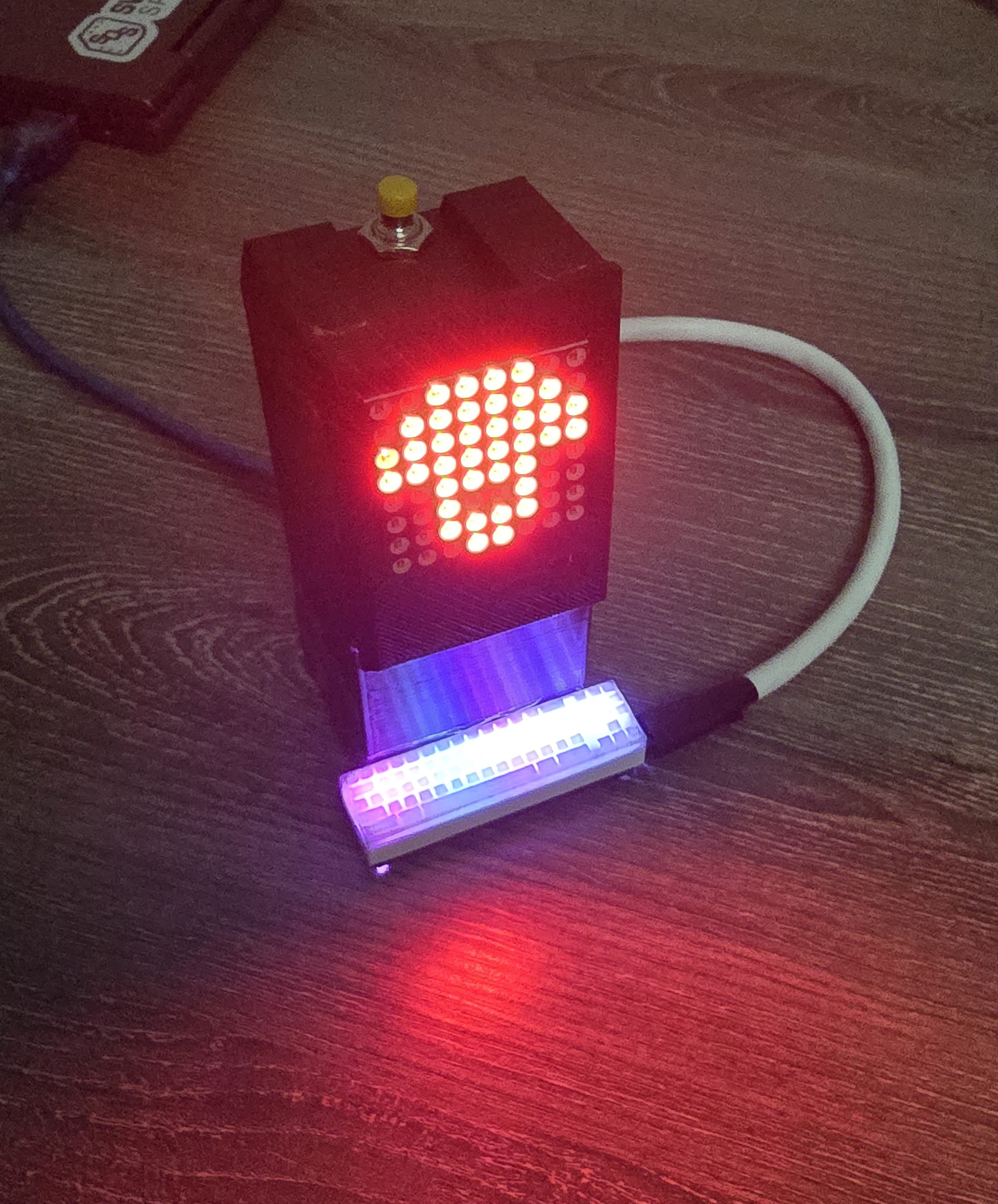 3D-printed mini Mac with mushroom